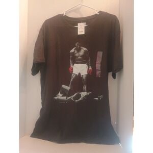 Muhammad Ali Shirt Mens XXL Black Boxing Knockout Graphic Tee T-Shirt New Tags